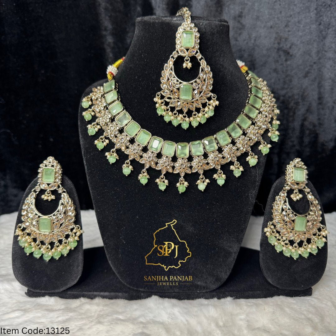 AMERICAN DIAMOND NECKLACE SET / EARRINGS