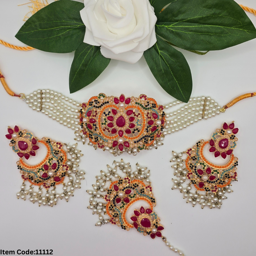 NAURATAN CHOKER SET