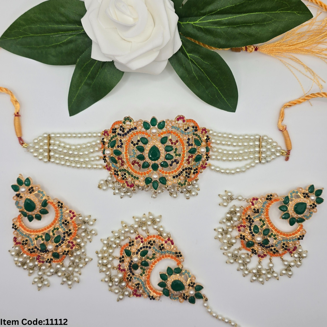 NAURATAN CHOKER SET