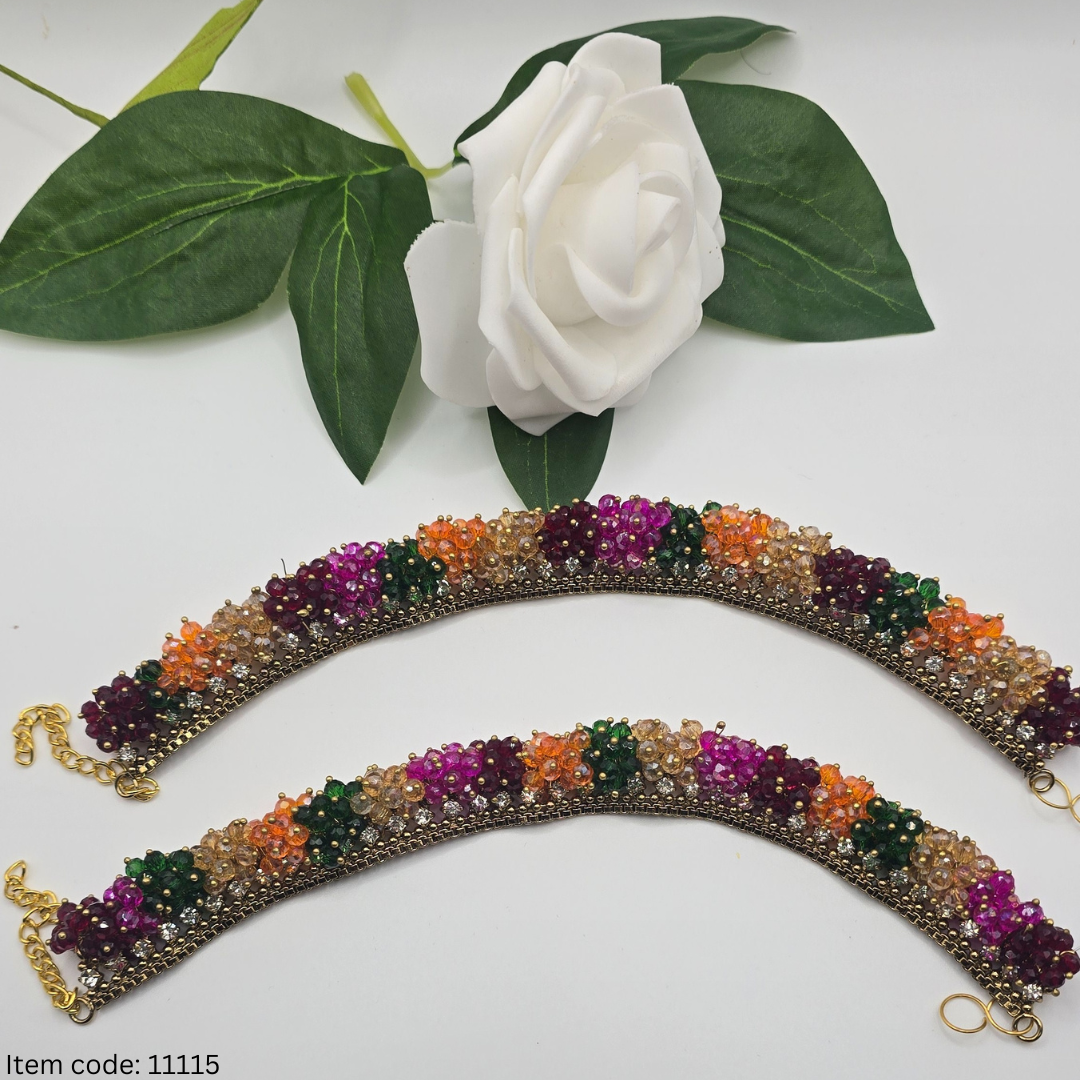 ANTIQUE GOLD MANJOOS ANKLETS