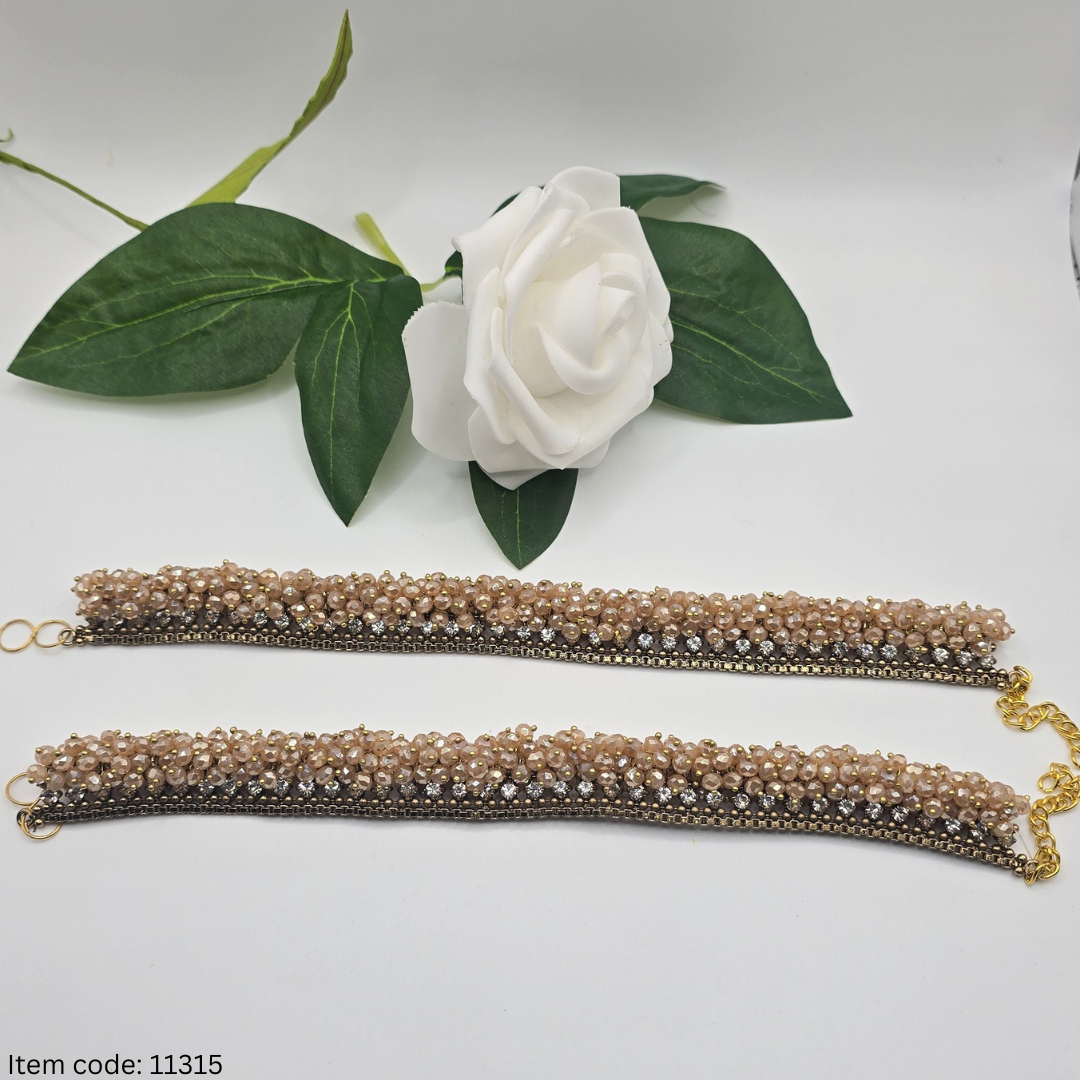 ANTIQUE GOLD MANJOOS ANKLETS