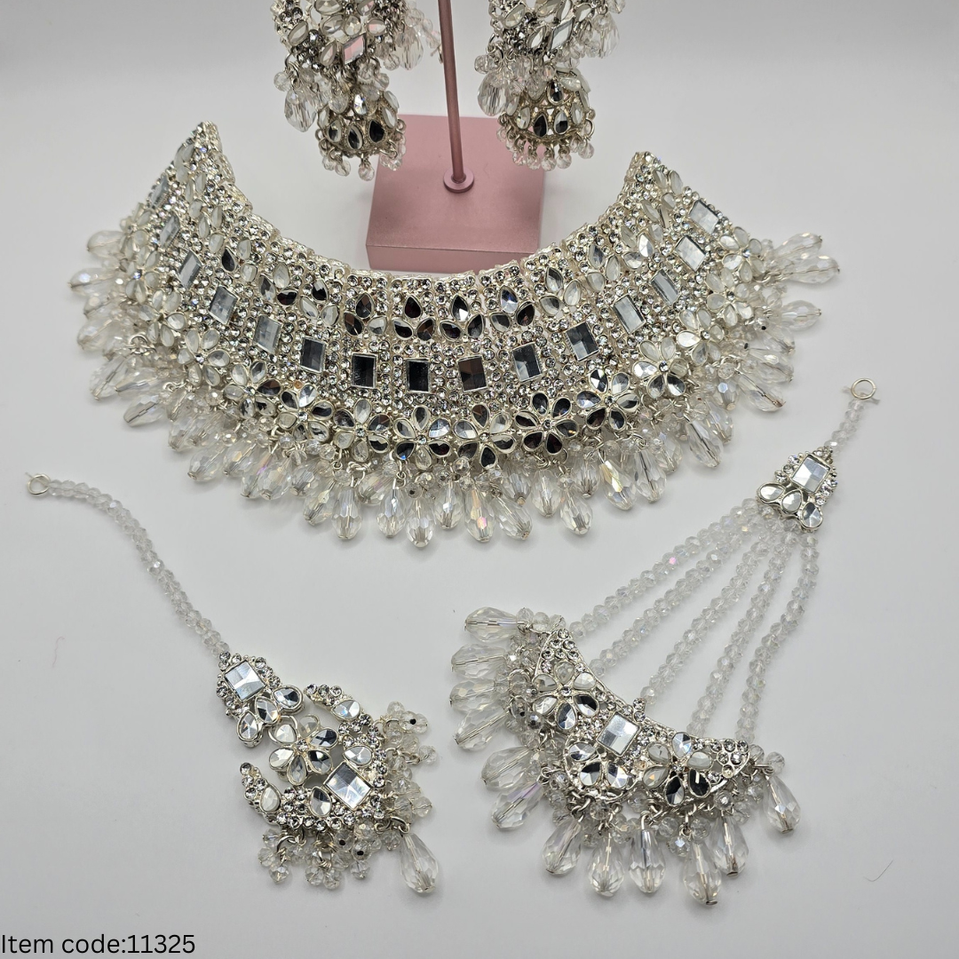 BRIDAL|SEMI BRIDAL|CHOIKER SET WITH PASA