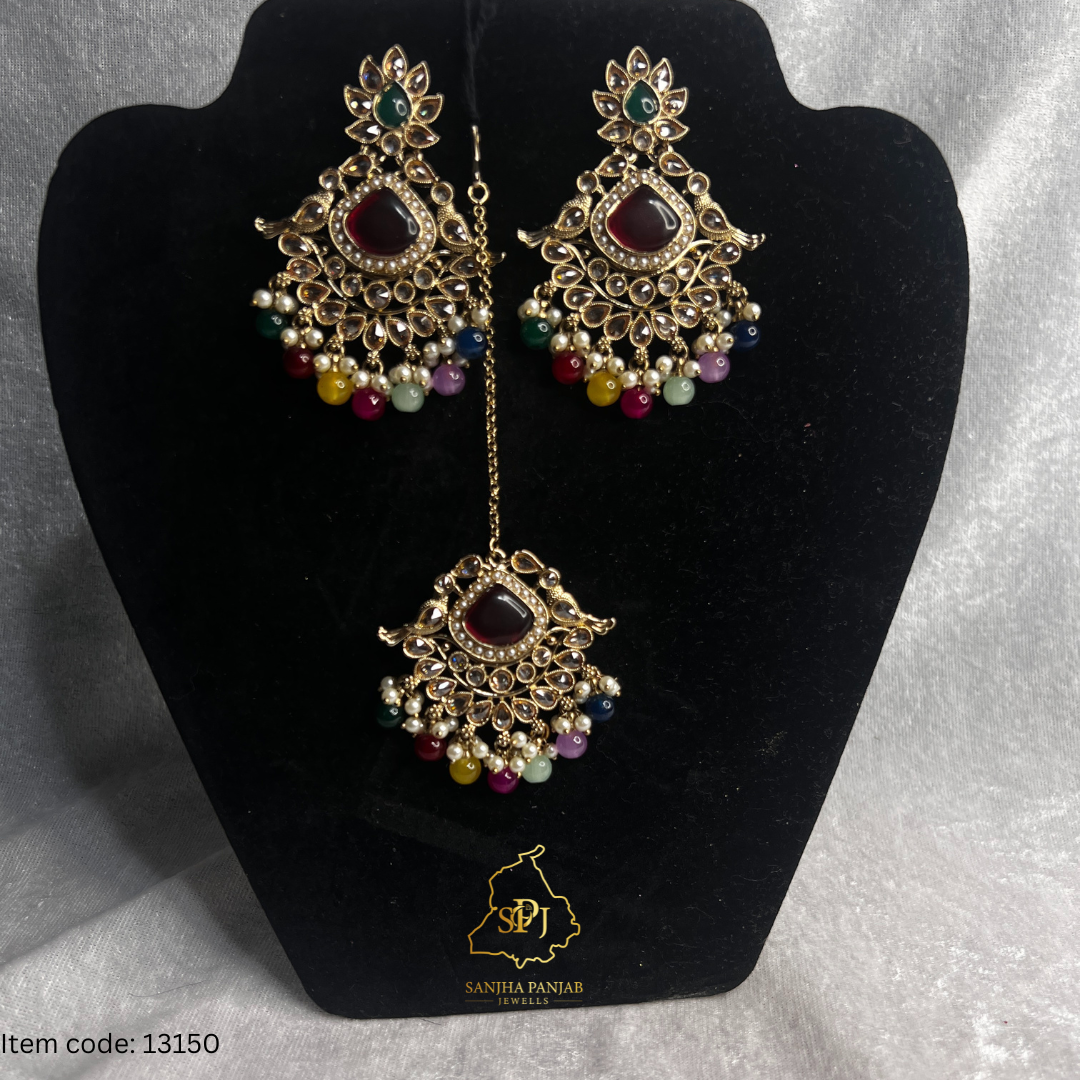 EARRINGS TIKKA SET