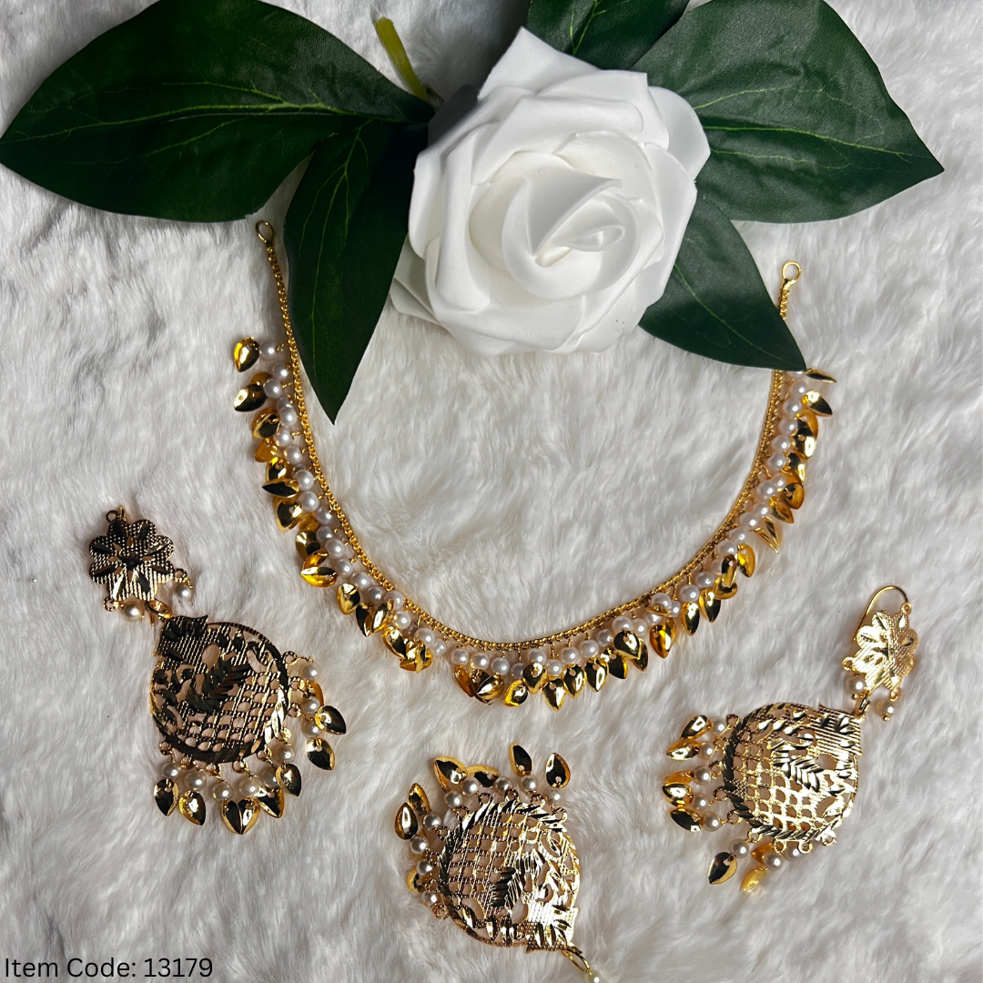 TRADITIONAL PUNJANI PIPAL PATTI NECKLACE SET
