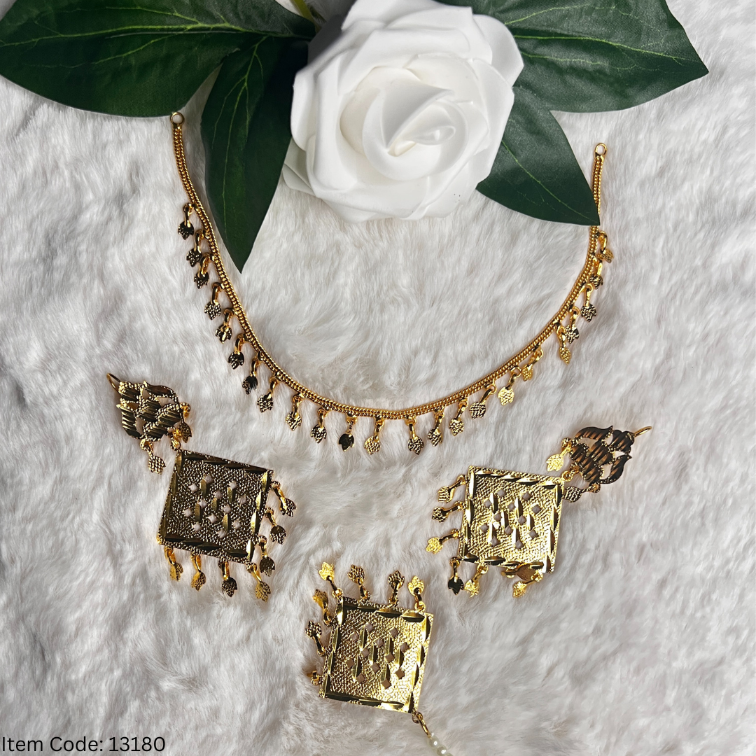 TRADITIONAL PUNJANI PIPAL PATTI NECKLACE SET