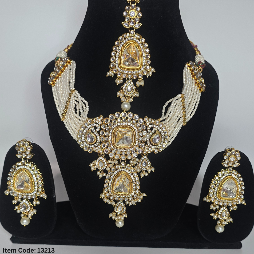 REAL KUNDAN NECKLACE SET