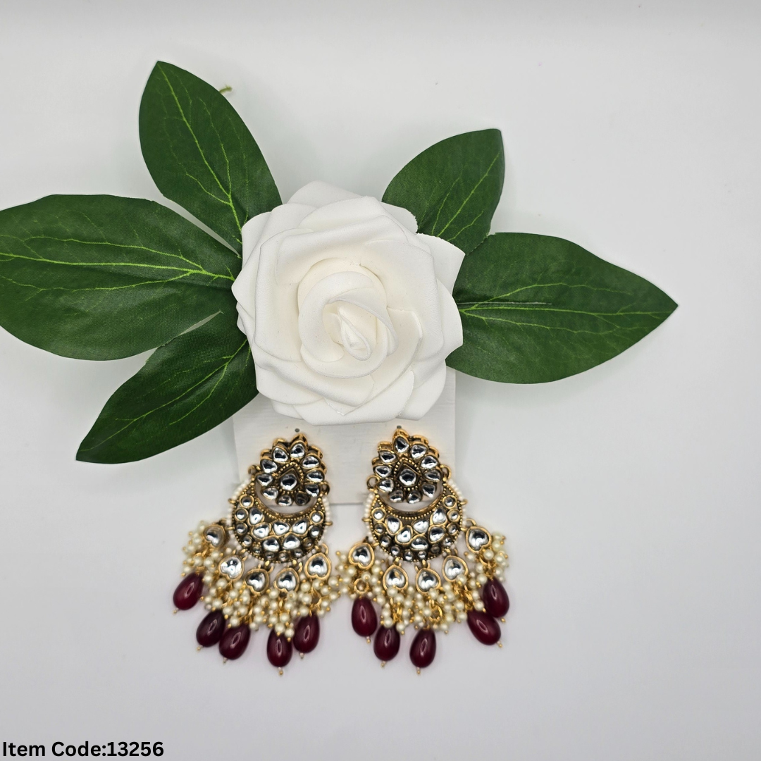KUNDAN POLKKI EARINGS