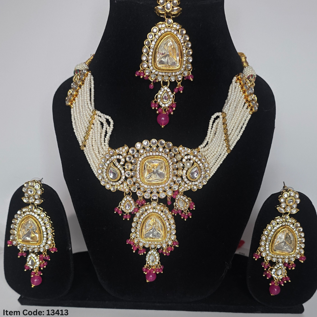 REAL KUNDAN NECKLACE SET