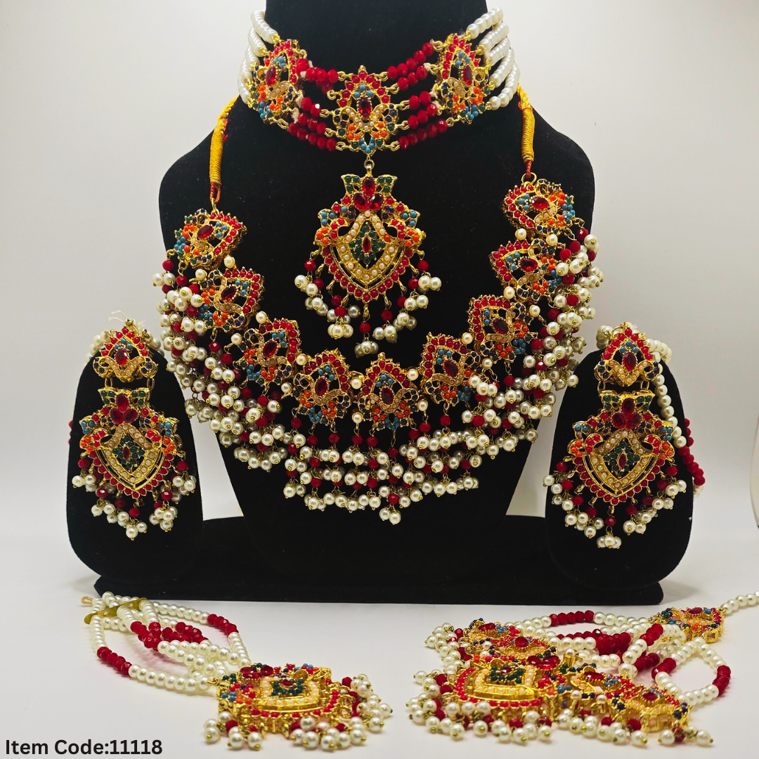 NAVRATAN BRIADAL NECKLACE SET