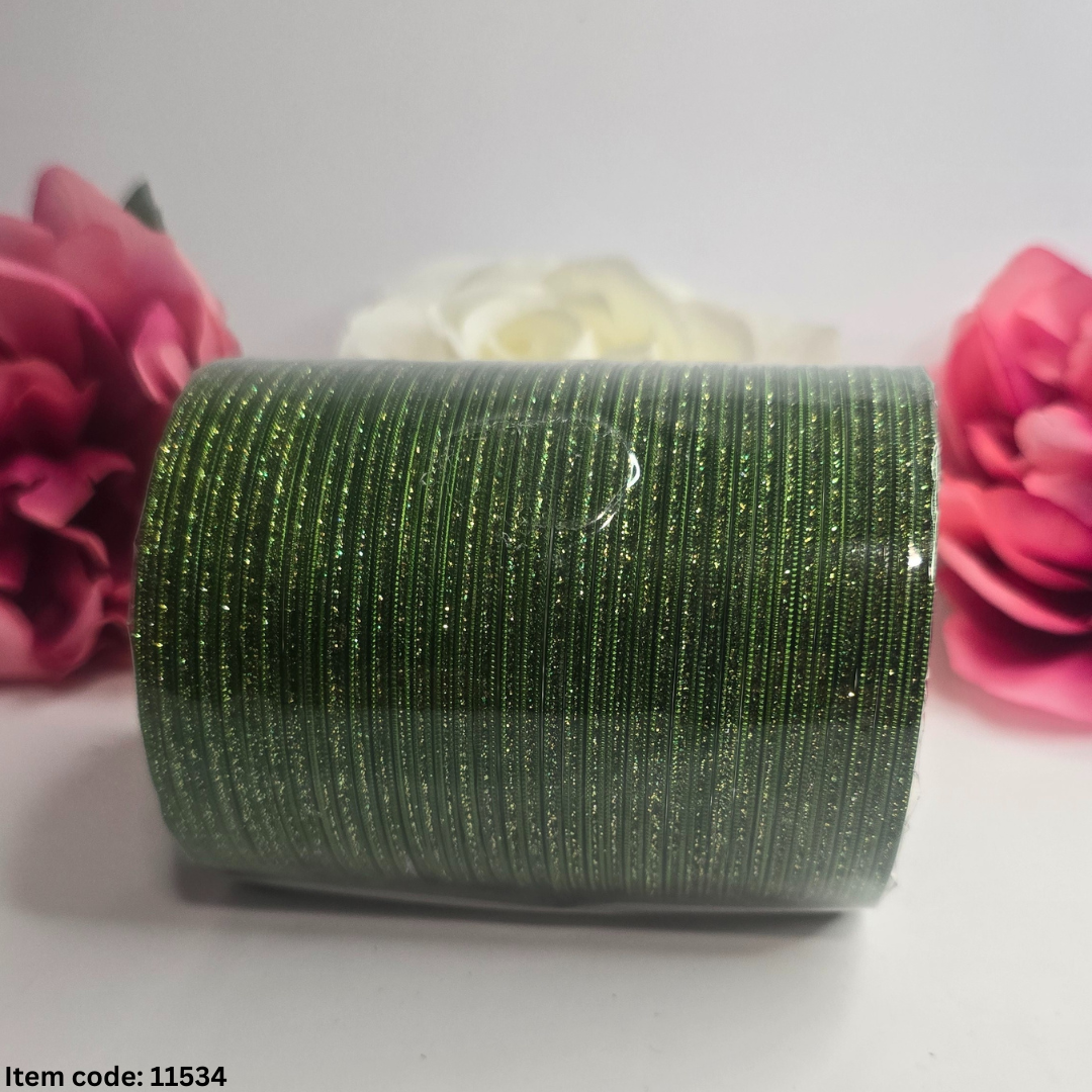 BEAUTIFUL SHINY METAL BANGLES SET