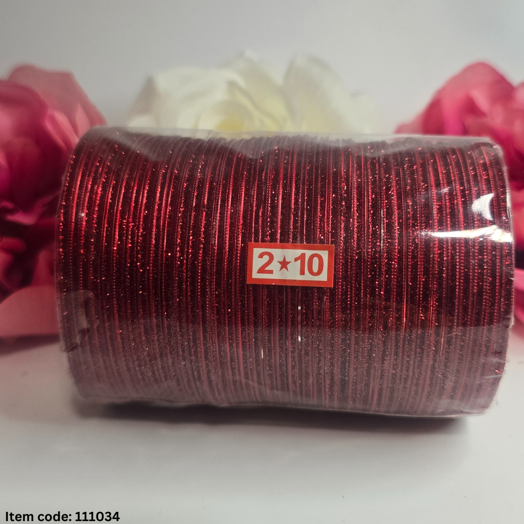 BEAUTIFUL SHINY METAL BANGLES SET