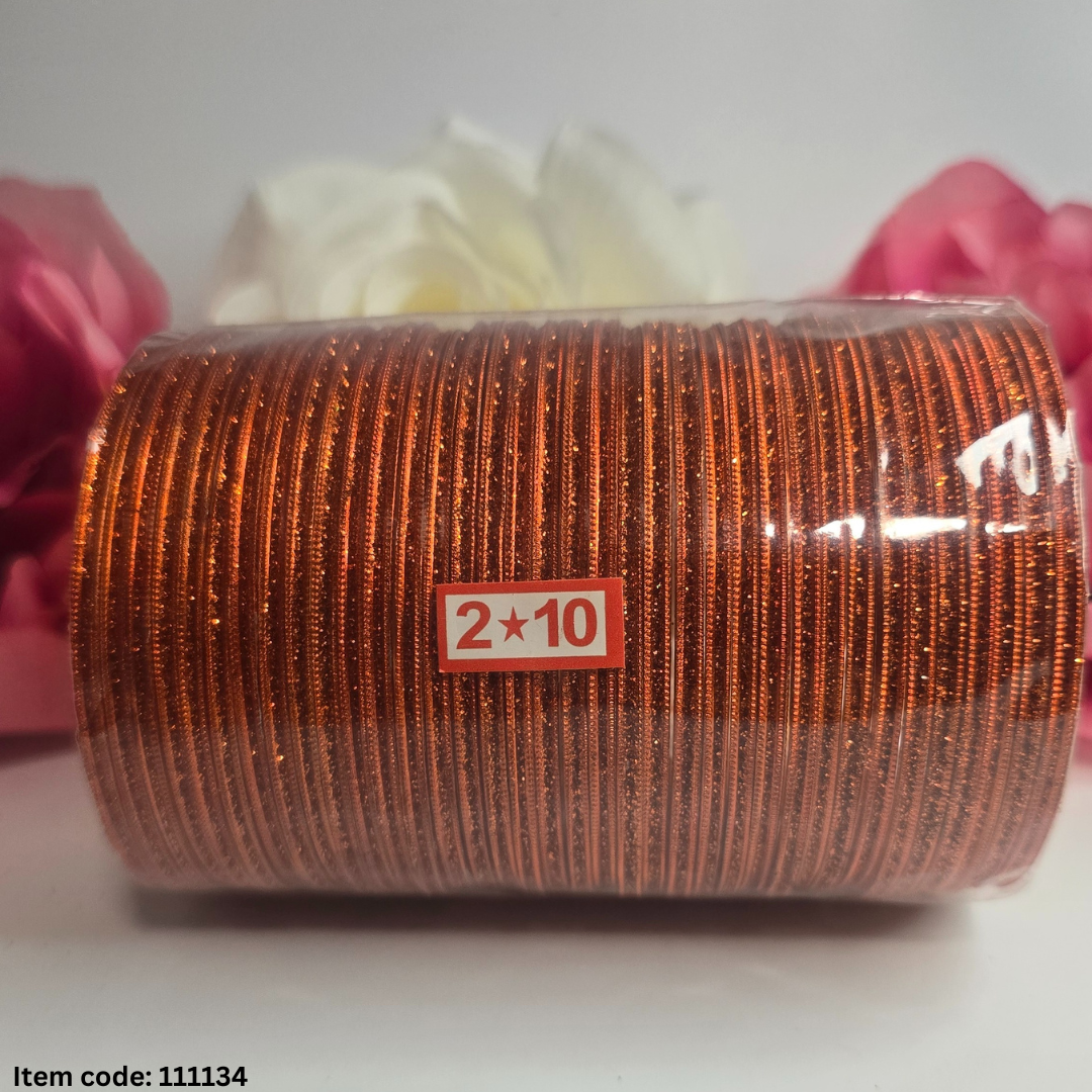 BEAUTIFUL SHINY METAL BANGLES SET