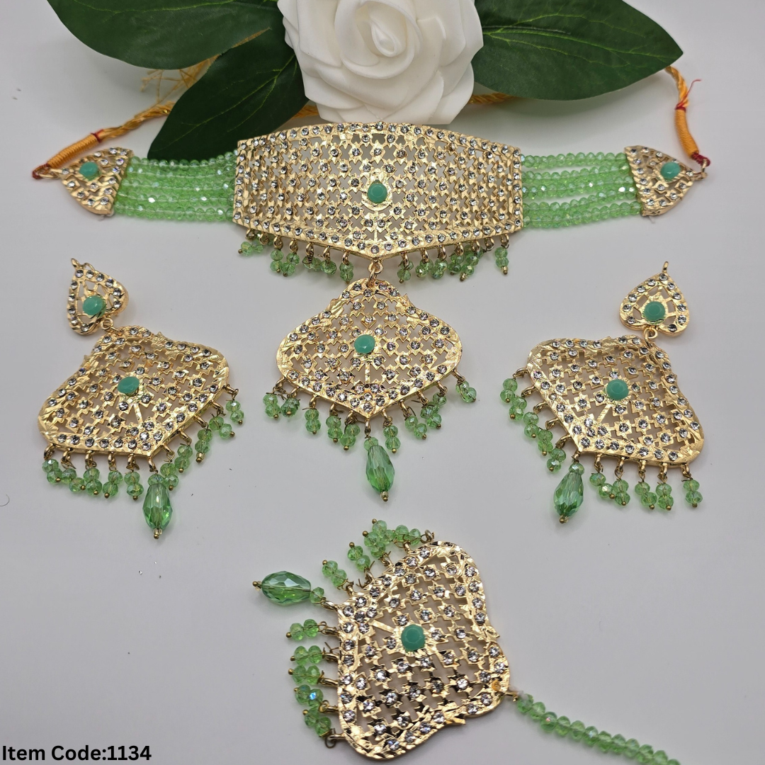 GOLD PLATED CHOKER SET