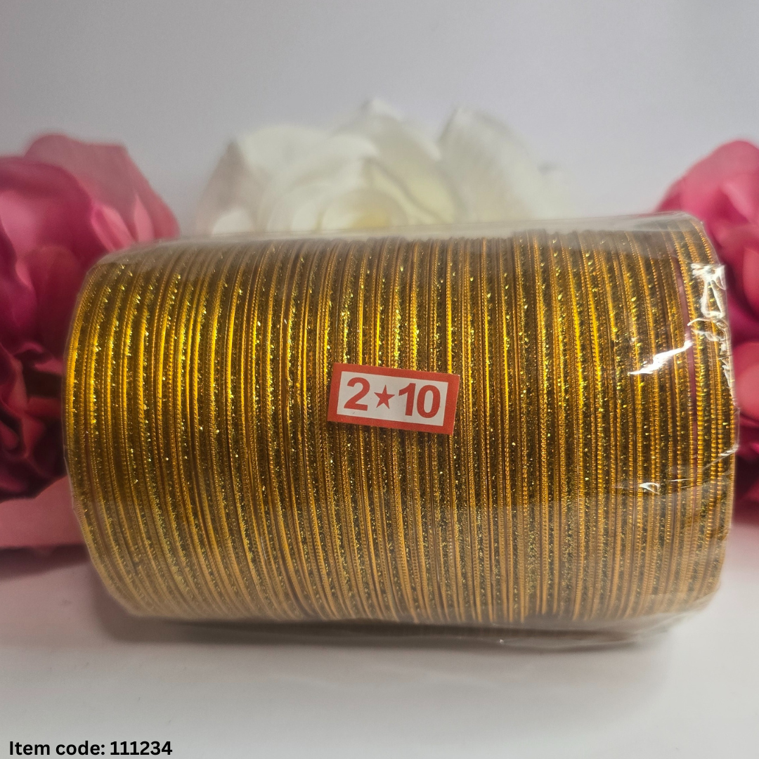 BEAUTIFUL SHINY METAL BANGLES SET
