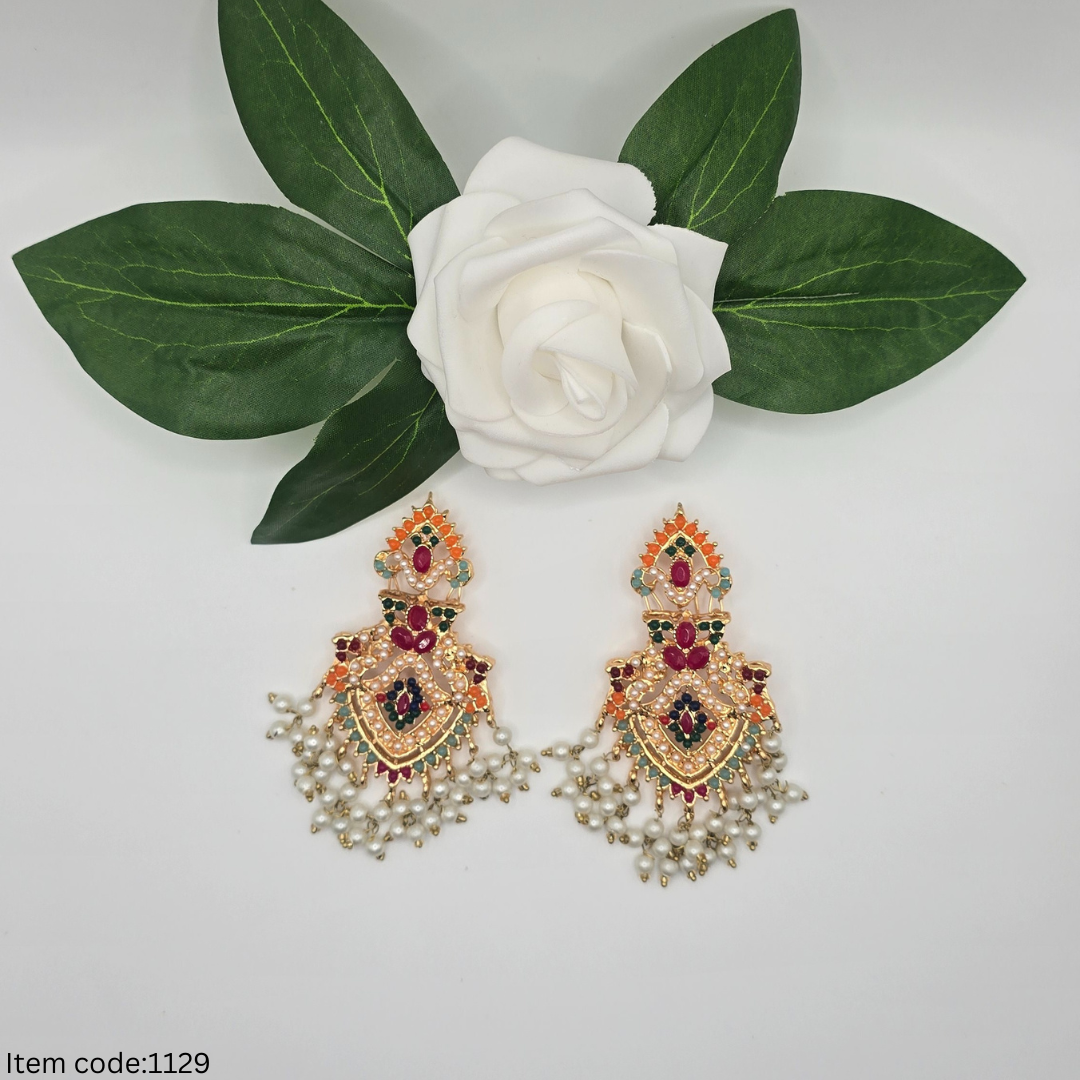 BRIDAL /SEMI BRIDAL NAURATAN NECKLACE SET PASA