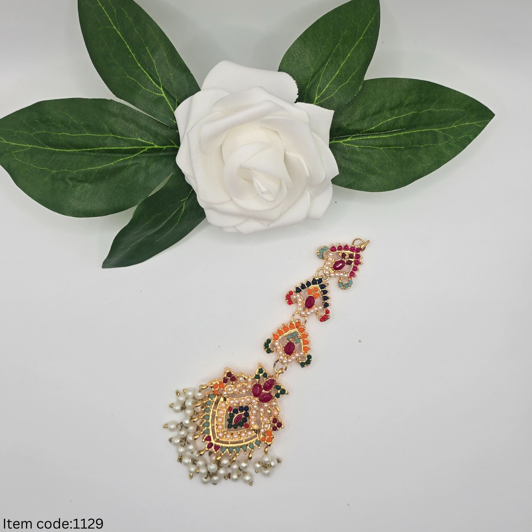 BRIDAL /SEMI BRIDAL NAURATAN NECKLACE SET PASA