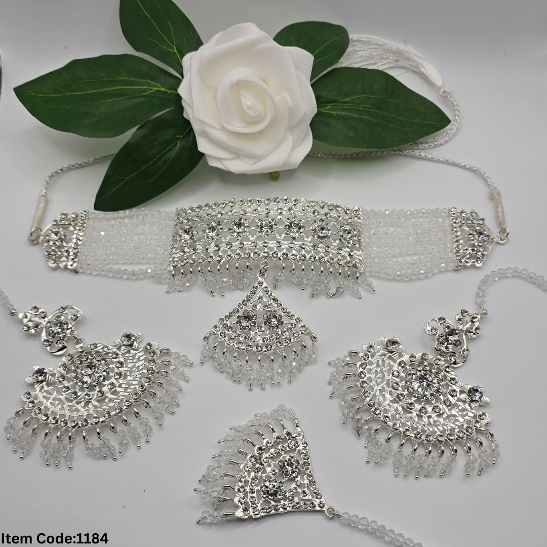 GOLD PLATTED PAKISTANI LAYERED CHOKER SET