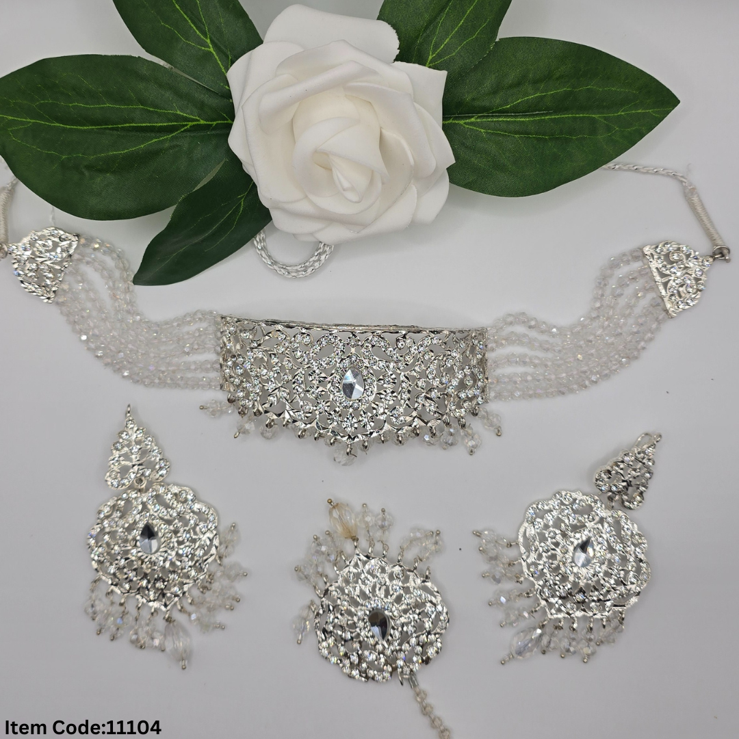 GOLD PLATTED PAKISTANI CHOKER SET