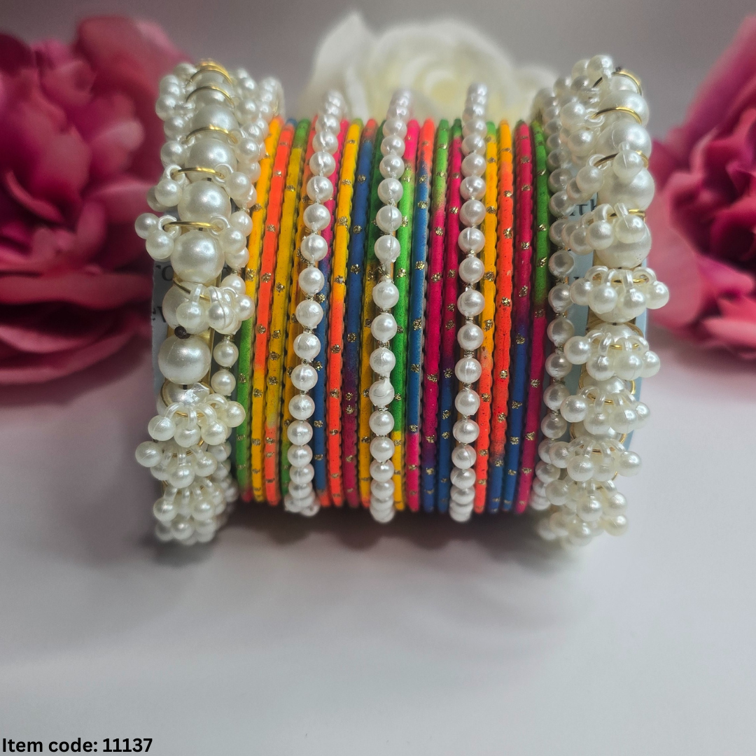 PEARL BANGLES SET