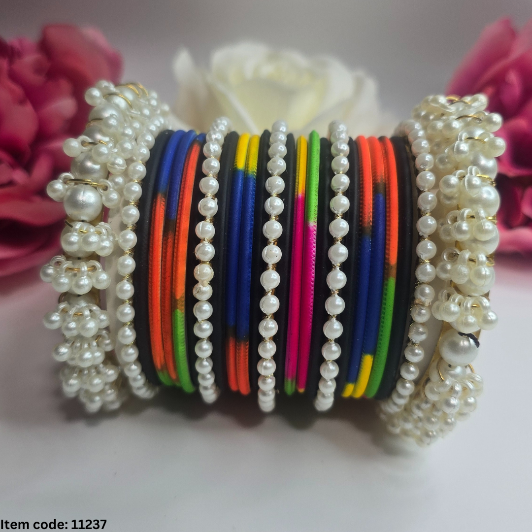 PEARL BANGLES SET