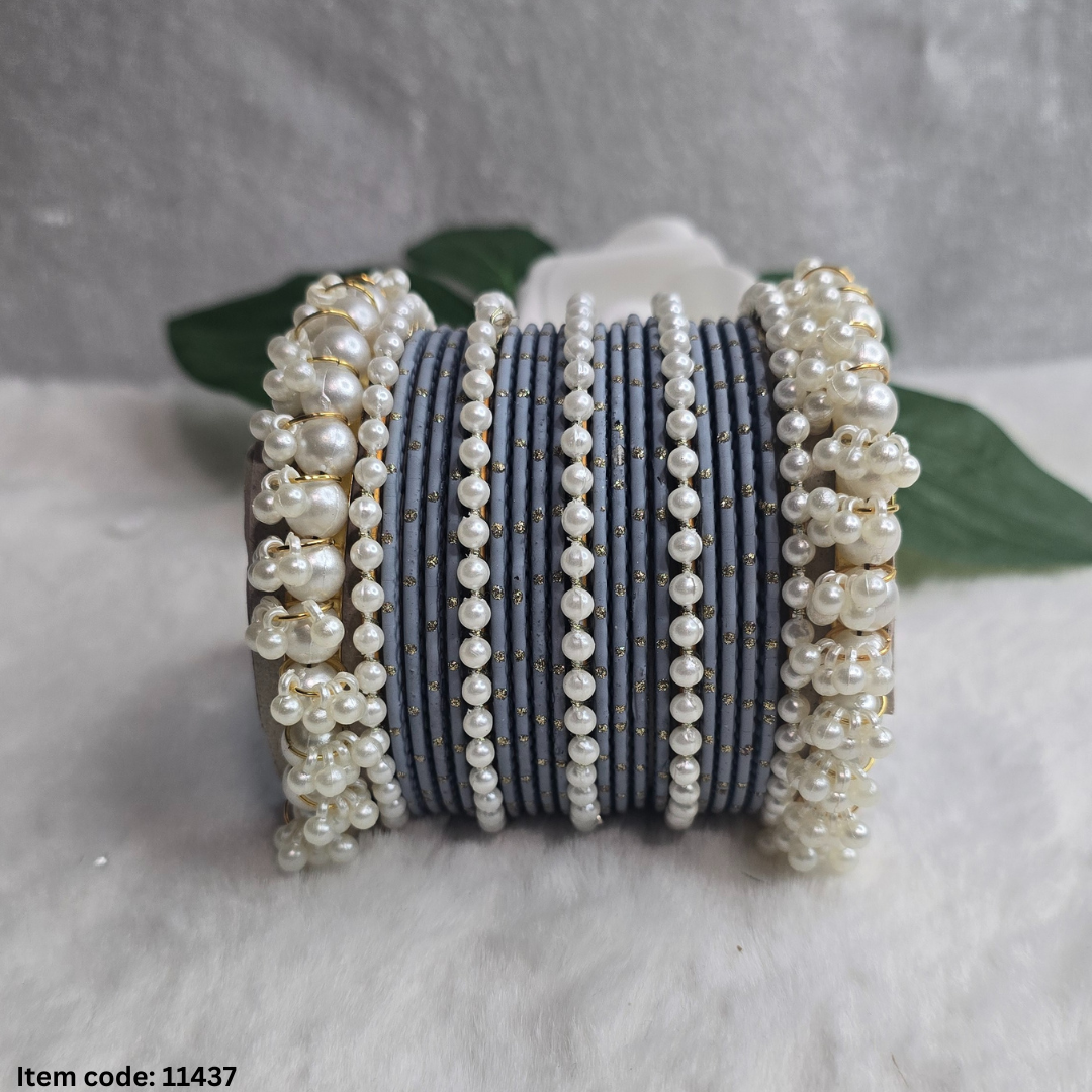 PEARL BANGLES SET