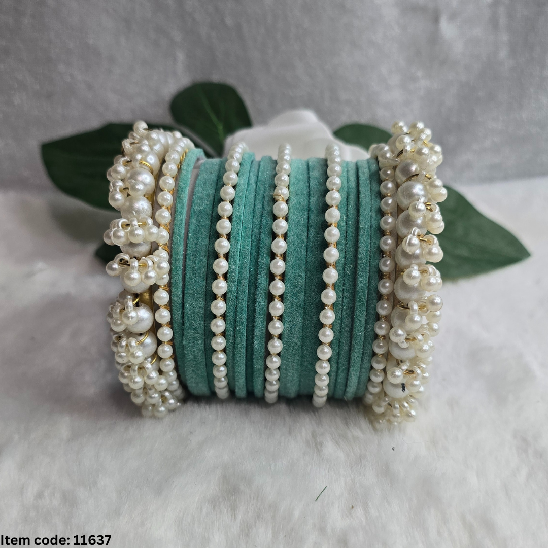 PEARL BANGLES SET