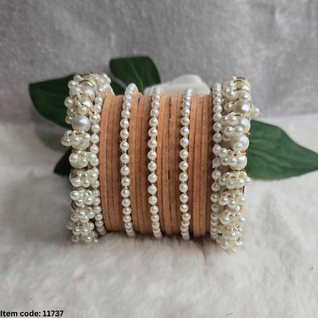 PEARL BANGLES SET