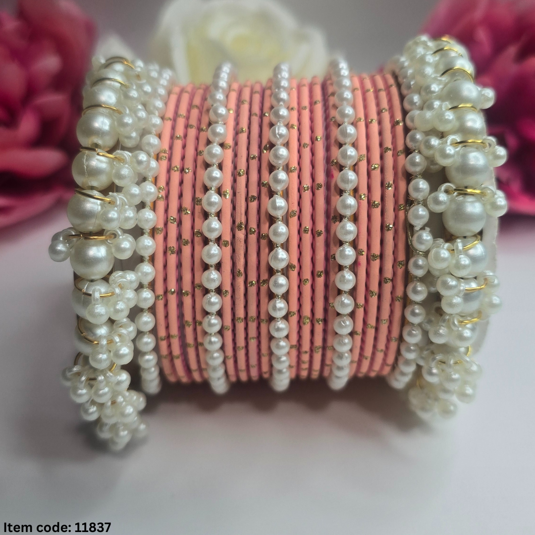 PEARL BANGLES SET