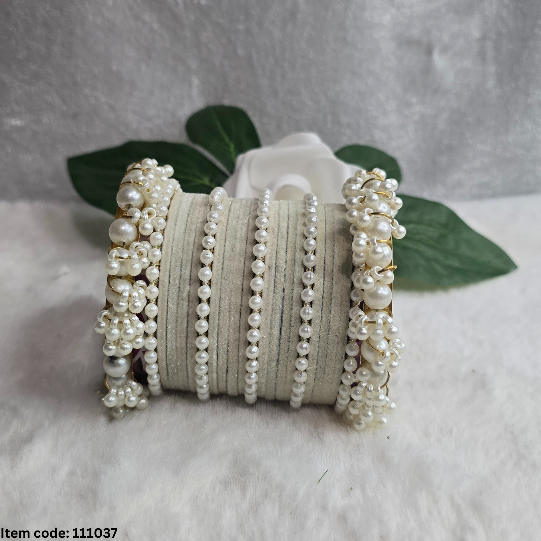 PEARL BANGLES SET