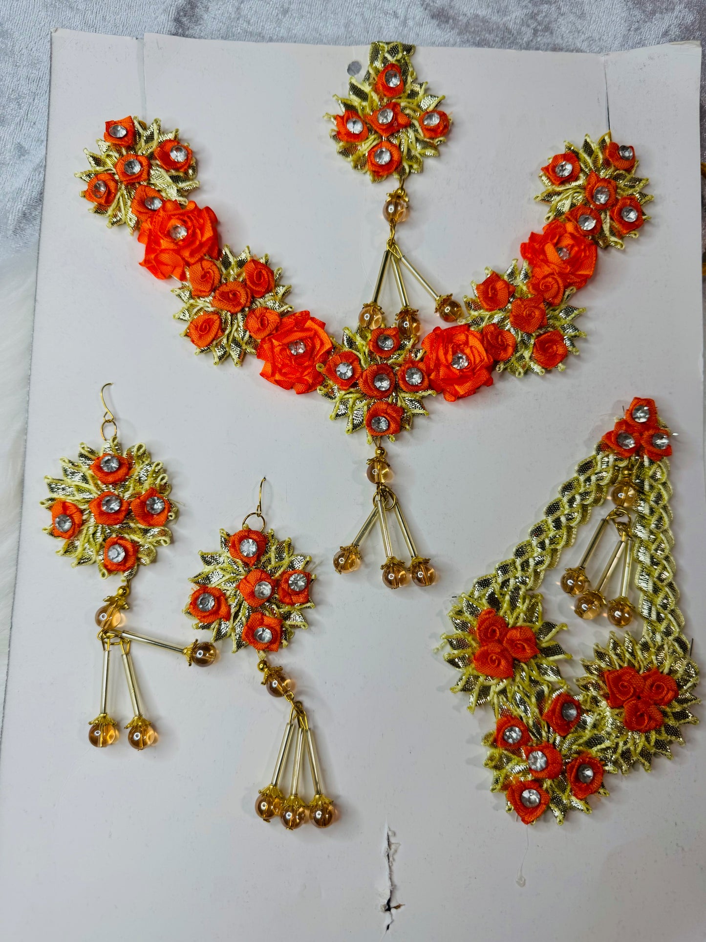 FLORAL JEWELRY FOR HALDI MEHNDI