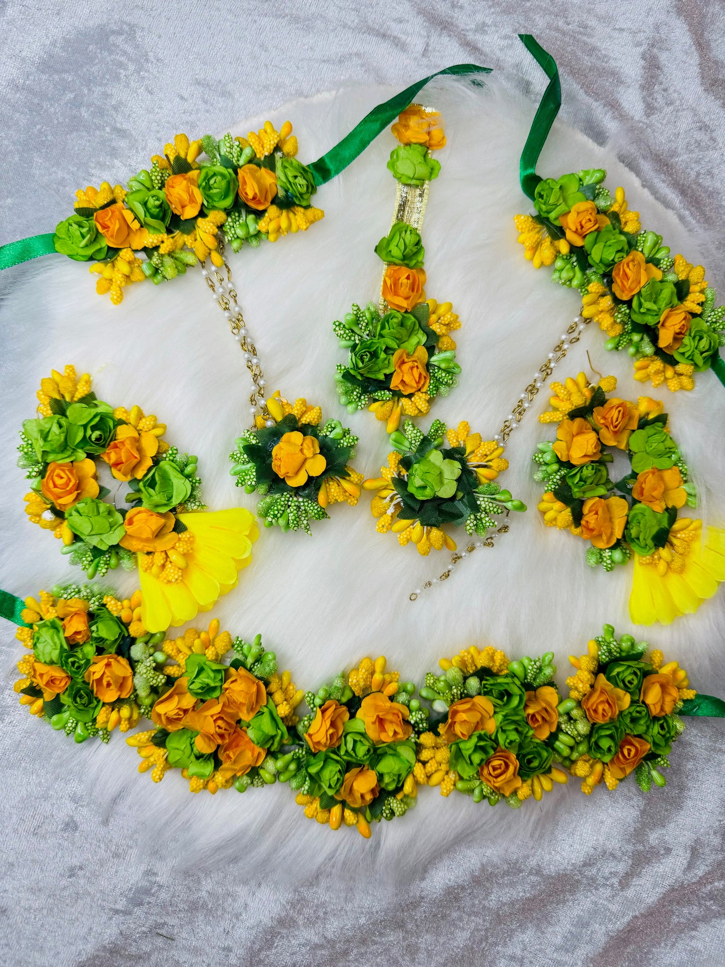 FLORAL JEWELRY FOR HALDI MEHNDI