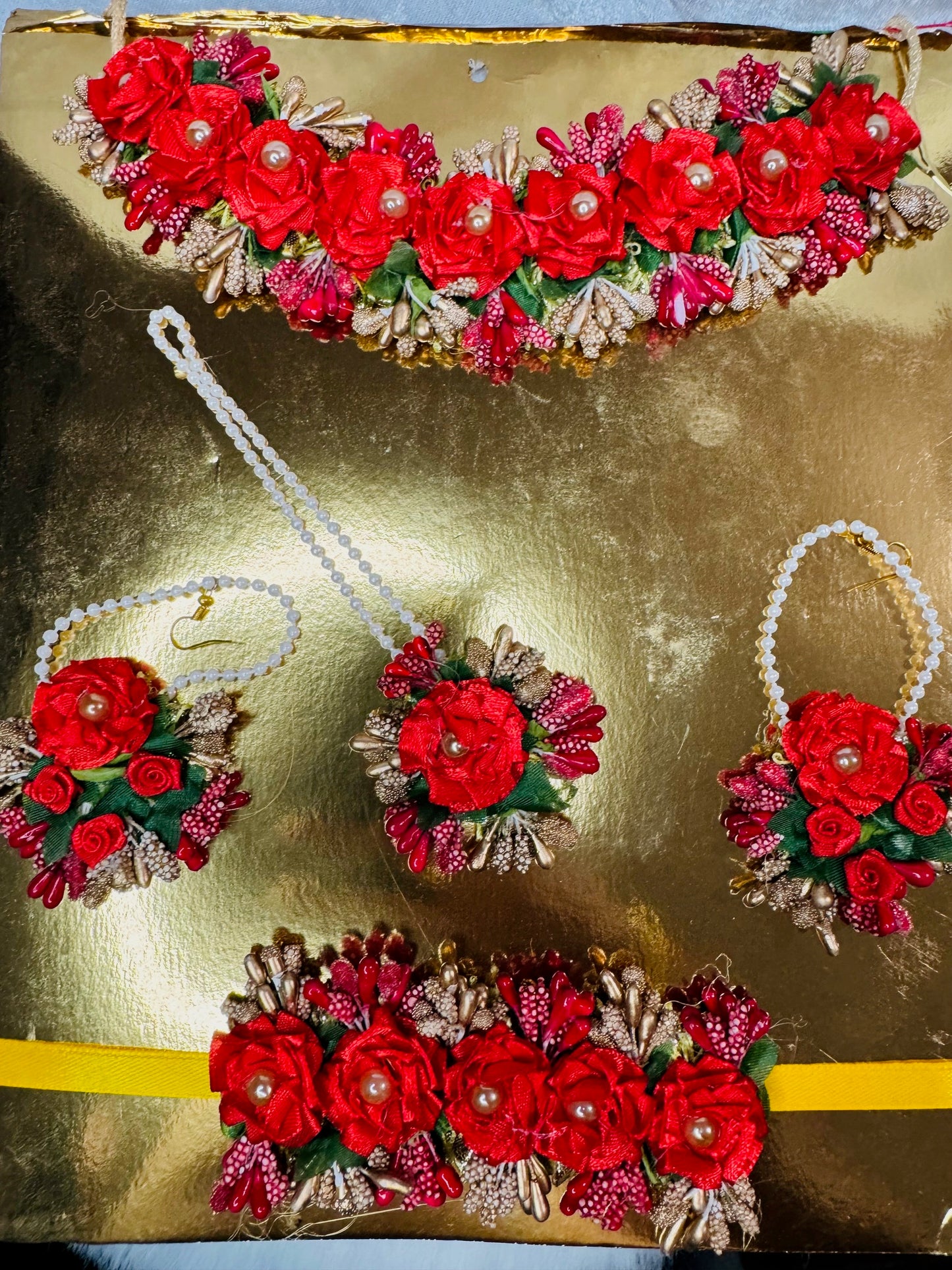 FLORAL JEWELRY FOR HALDI MEHNDI