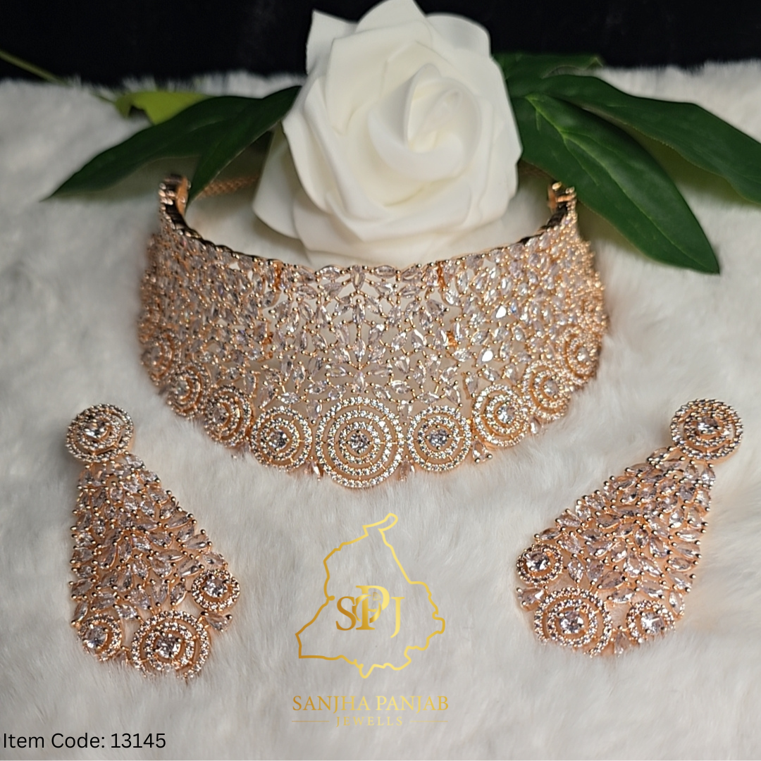 AMERICAN DIAMOND |MONALISA|CHOKER SET