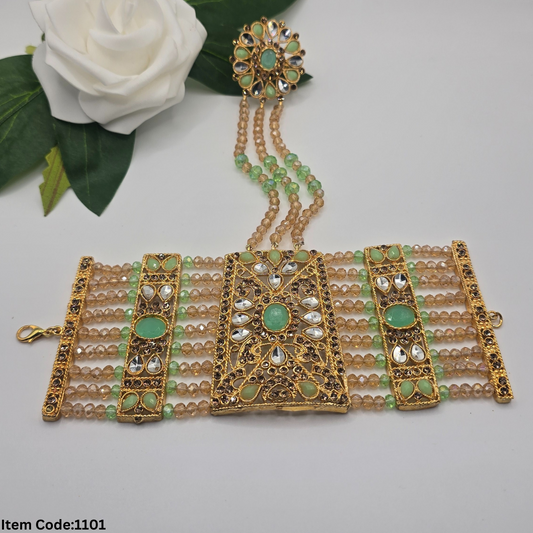 KUNDAN HAND BRACELET /BAHI