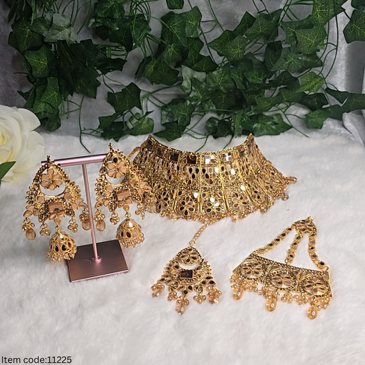 BRIDAL|SEMI BRIDAL|CHOIKER SET WITH PASA