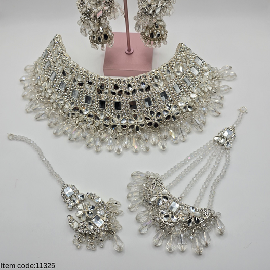 BRIDAL|SEMI BRIDAL|CHOIKER SET WITH PASA