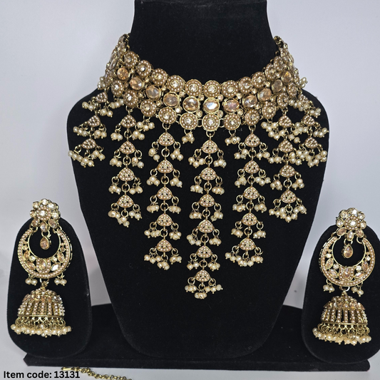 ELEGANT POLKI PAKISTANI STYLE CHOKER SET