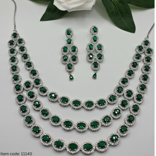 NEETA AMBANI STYLE AMERIAN DIAMOND NECKLACE SET
