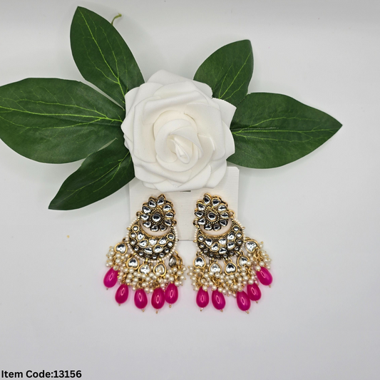 KUNDAN POLKKI EARINGS