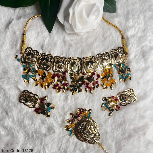 PATRA TRADITIONAL PUNJABI NECKLACE SET