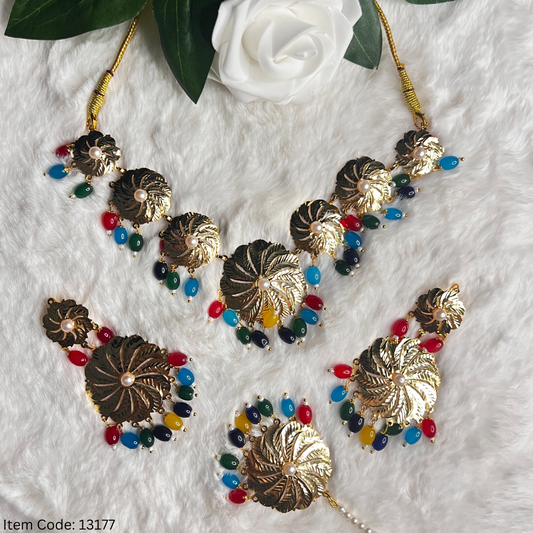 PATRA TRADITIONAL PUNJANI NECKLACE SET