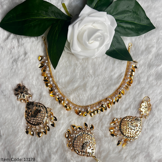TRADITIONAL PUNJANI PIPAL PATTI NECKLACE SET