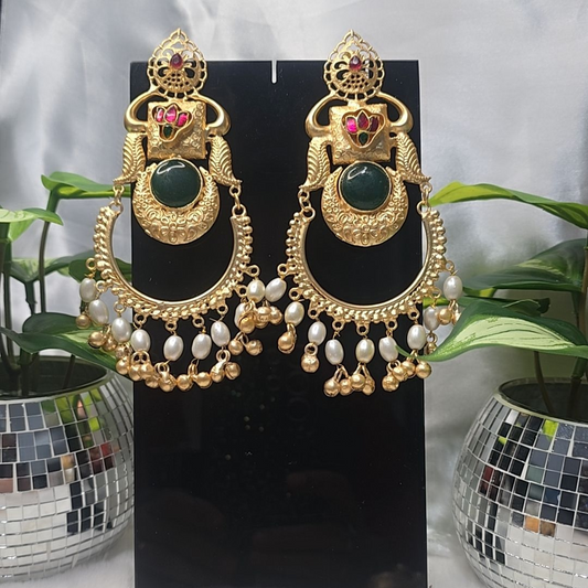 PREMIMUM QUALTY JERMAN SILVER OVERSIZE EARRING