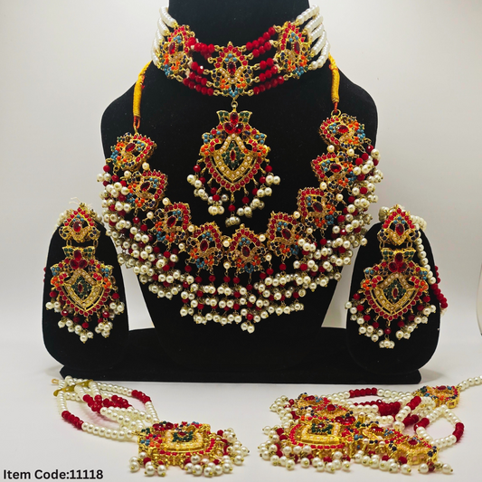 NAVRATAN BRIADAL NECKLACE SET