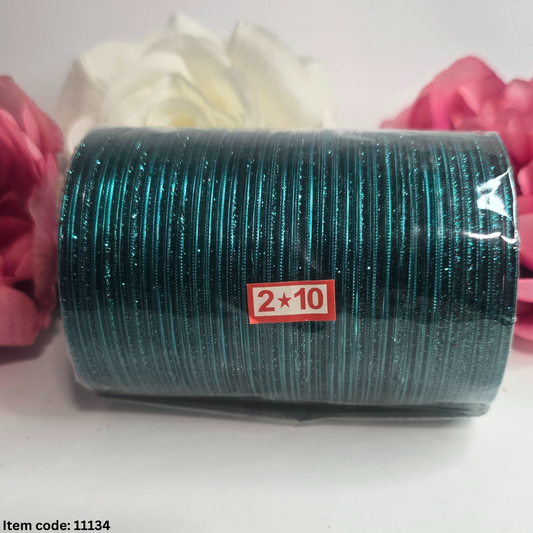 BEAUTIFUL  SHINY METAL BANGLES SET