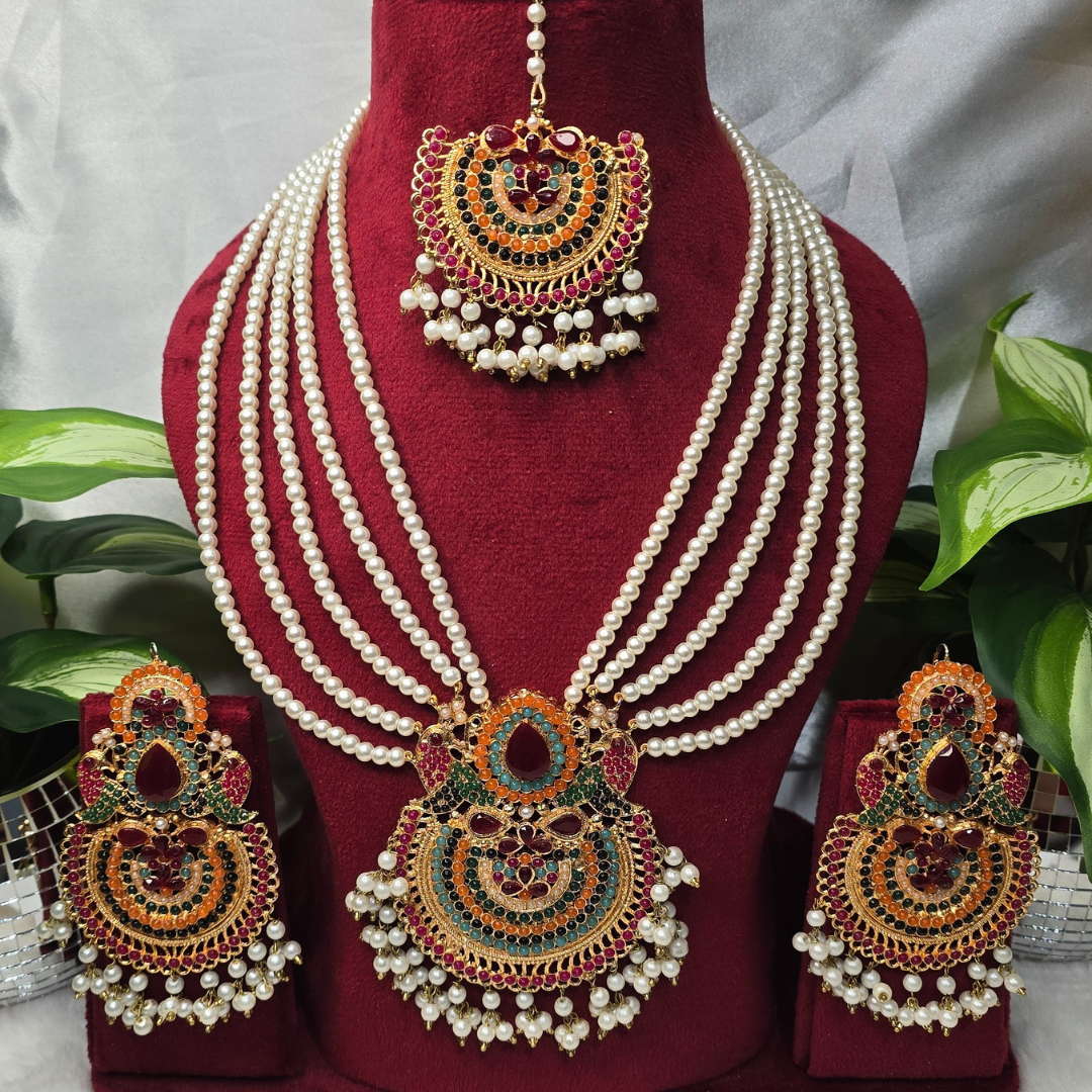 PEARL LONG MALA SET