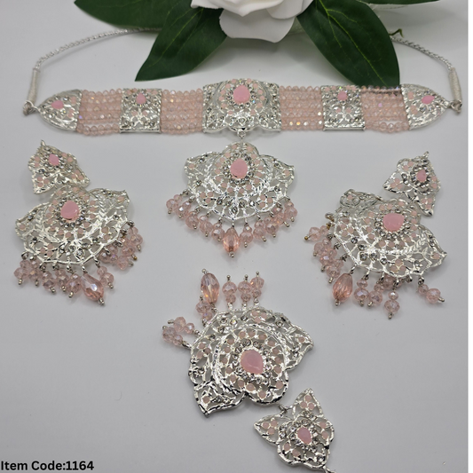 GOLD PLATED EARRING TIKKA SET
