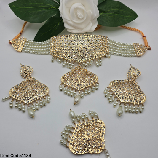 GOLD PLATED CHOKER SET
