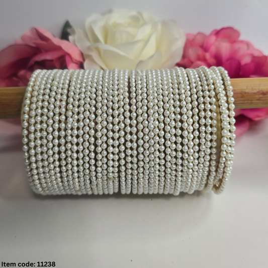 PEAERL 36  BANGLES SET SIZE
