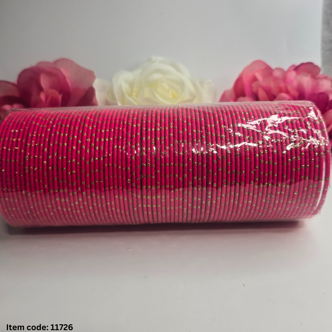 SHINEY METAL 36 BANGLES